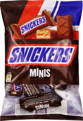 Конфеты SNICKERS Minis с арахисом, карамелью и нугой, 180г