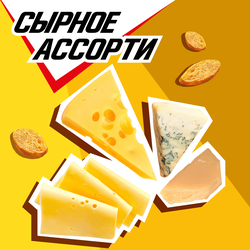 Сухарики ХРУСTEAM багет Сырное ассорти, 60г