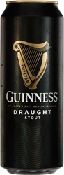 Пиво темное GUINNESS Draught фильтрованное пастеризованное с  капсулой азотной смеси, 4,2%, 0.44л