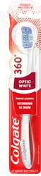 Зубная щетка COLGATE 360 Optic White отбеливающая, средней жесткости