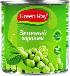 Горошек зеленый GREEN RAY молодой, 425мл