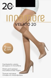 Гольфы женские INNAMORE Velato 20 den, nero, 2пары