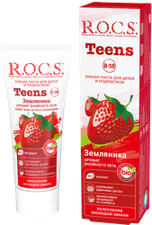 Изображение товара Зубная паста детская R.O.C.S.Teens Земляника, 74г