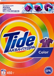 Стиральный порошок для цветного белья TIDE Аквапудра Color, автомат, 450г
