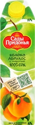 Сок САДЫ ПРИДОНЬЯ Яблоко, абрикос с мякотью восстановленный, 1л