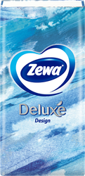 Платочки бумажные носовые ZEWA Deluxe Design 3-слоя
