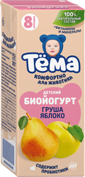Биойогурт питьевой для детей ТЕМА Груша, яблоко 2,8% с 8 месяцев, без змж, 210г