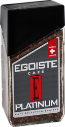 Кофе растворимый EGOISTE Platinum сублимированный, ст/б, 100г