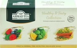 Набор №2 эксклюзивный AHMAD TEA Healthy&Tasty Collection Ассорти травяного чая 3 вкуса, 110г