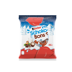 Изображение товара Конфеты KINDER Schoko-bons с молочно-ореховой начинкой, 46г