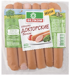 Сосиски ВЕЛКОМ Докторские, 440г