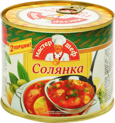 Солянка ГЛАВПРОДУКТ Мастер-шеф сборная с мясом, 525г