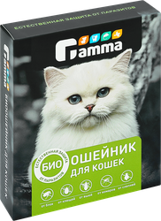 Биоошейник для кошек GAMMA от внешних паразитов, 350x9x3мм