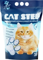 Наполнитель силикагелевый для кошачьего туалета CAT STEP, 3.8л