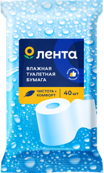 Изображение товара Бумага туалетная влажная ЛЕНТА, 40шт