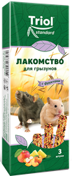Лакомство для грызунов TRIOL с фруктами, 3шт
