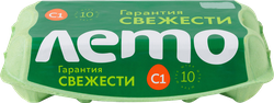 Яйцо куриное ЛЕТО С1 столовое, 10шт