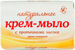 Изображение товара Крем-мыло НЕВСКАЯ КОСМЕТИКА Натуральное с протеинами шелка, 90г