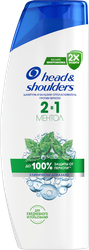 Изображение товара Шампунь-бальзам HEAD&SHOULDERS Ментол 2в1 против перхоти, 600мл