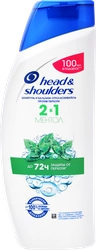 Шампунь-бальзам против перхоти HEAD&SHOULDERS Ментол 2в1, 600мл