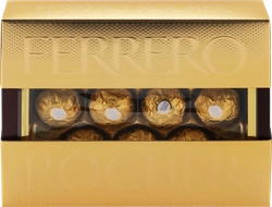 Конфеты FERRERO ROCHER из молочного шоколада с кремовой начинкой, 125г