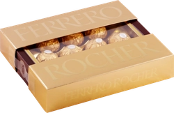 Конфеты FERRERO ROCHER из молочного шоколада с кремовой начинкой, 125г