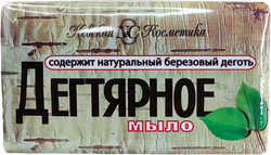 Туалетное мыло НЕВСКАЯ КОСМЕТИКА Дегтярное, с березовым дегтем, 140г