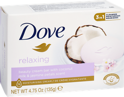 Крем-мыло DOVE Кокосовое молочко и лепестки жасмина бессульфатное, 135г