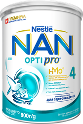 Изображение товара Молочко детское для роста, иммунитета и развития мозга NAN 4 Optipro, с 18 месяцев, 800г