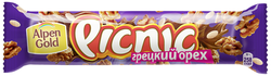 Шоколадный батончик PICNIC Грецкий орех, 52г
