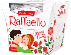 Конфеты RAFFAELLO с цельным миндальным орехом в кокосовой обсыпке, 150г