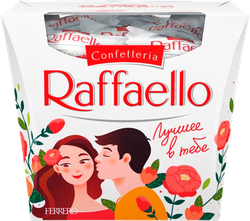 Конфеты RAFFAELLO с цельным миндальным орехом в кокосовой обсыпке, 150г