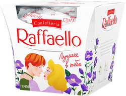 Конфеты RAFFAELLO с цельным миндальным орехом в кокосовой обсыпке, 150г