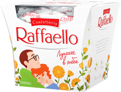 Конфеты RAFFAELLO с цельным миндальным орехом в кокосовой обсыпке, 150г