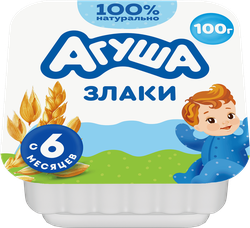 Изображение товара Творог детский АГУША Злаки 3,9%, с 6 месяцев, без змж, 100г