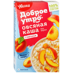 Изображение товара Каша овсяная УВЕЛКА с персиком, 200г