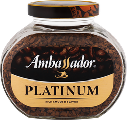 Кофе растворимый AMBASSADOR Platinum, ст/б, 95г