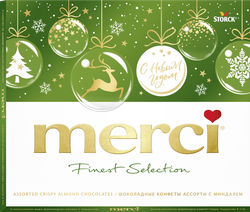 Конфеты MERCI Finest selection Ассорти с миндалем, 250г