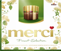 Конфеты MERCI Finest selection Ассорти с миндалем, 250г