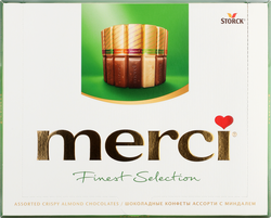 Изображение товара Конфеты MERCI Finest selection Ассорти с миндалем, 250г
