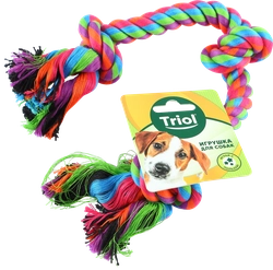 Игрушка для собак TRIOL Апорт на веревке, в ассортименте