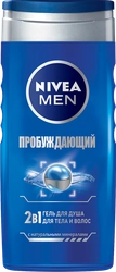 Гель для душа мужской NIVEA Пробуждающий, 250мл