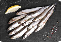 Мойва ЛЕНТА FRESH непотрошеная с головой (из замороженного сырья), весовая