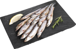 Мойва ЛЕНТА FRESH непотрошеная с головой (из замороженного сырья), весовая