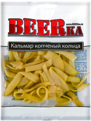 Кальмар копченый BEERKA кольца, 70г