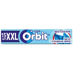 Жевательная резинка ORBIT Сладкая мята XXL, 20,4г
