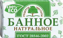 Туалетное мыло РЕЦЕПТЫ ЧИСТОТЫ Банное, 200г