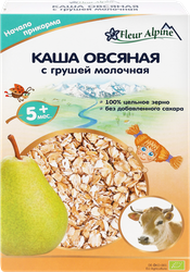 Изображение товара Каша овсяная FLEUR ALPINE молочная с грушей, с 5 месяцев, 200г