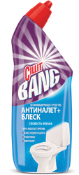 Средство дезинфицирующее для туалета CILLIT Bang Анти-налет и Блеск, Свежесть океана, 750мл