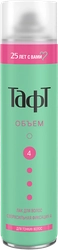 Лак для тонких волос ТАФТ Объем, сверхсильная фиксация 4, 350мл